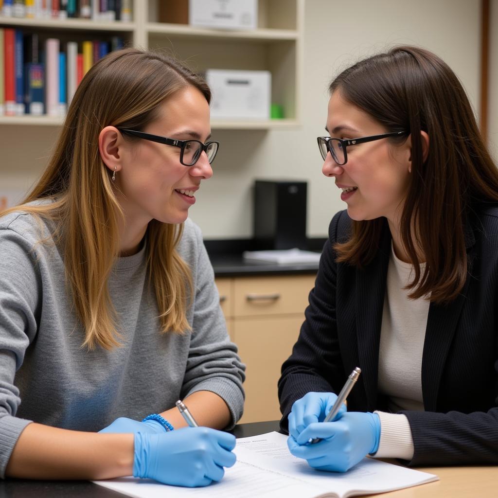 Northwestern Undergraduate Student Meeting with Faculty Mentor