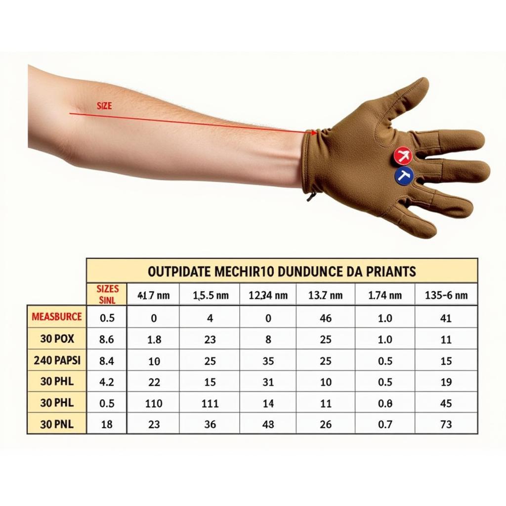 Outdoor Research Military Glove Sizing Chart