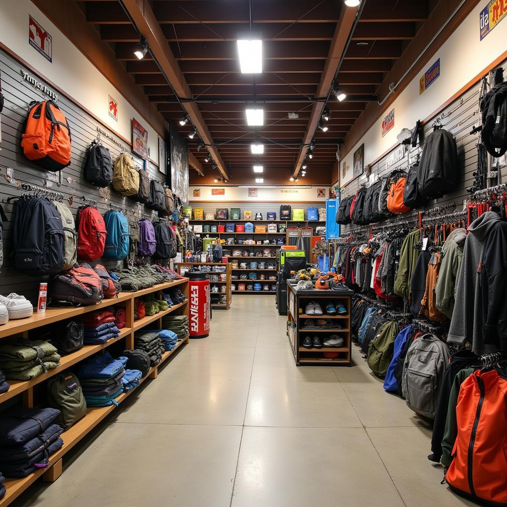 Outdoor Research Seattle Store Interior Gear Display