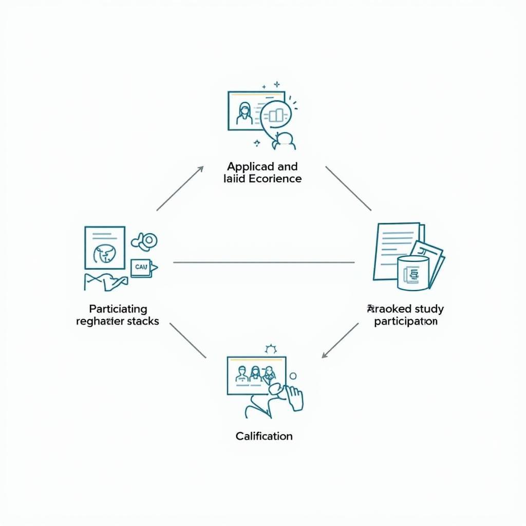 The process of participating in a paid research study