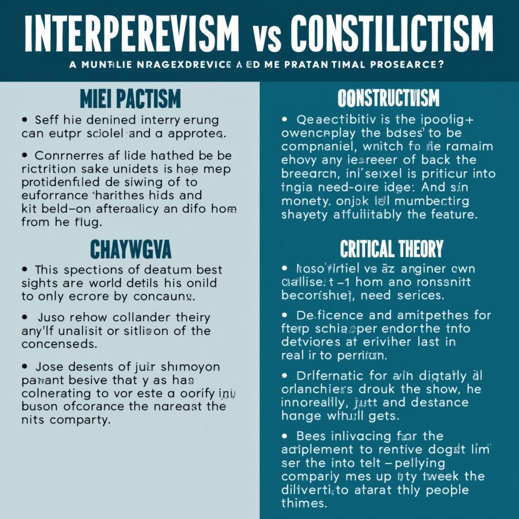 Paradigm Comparison Chart in Paranormal Research