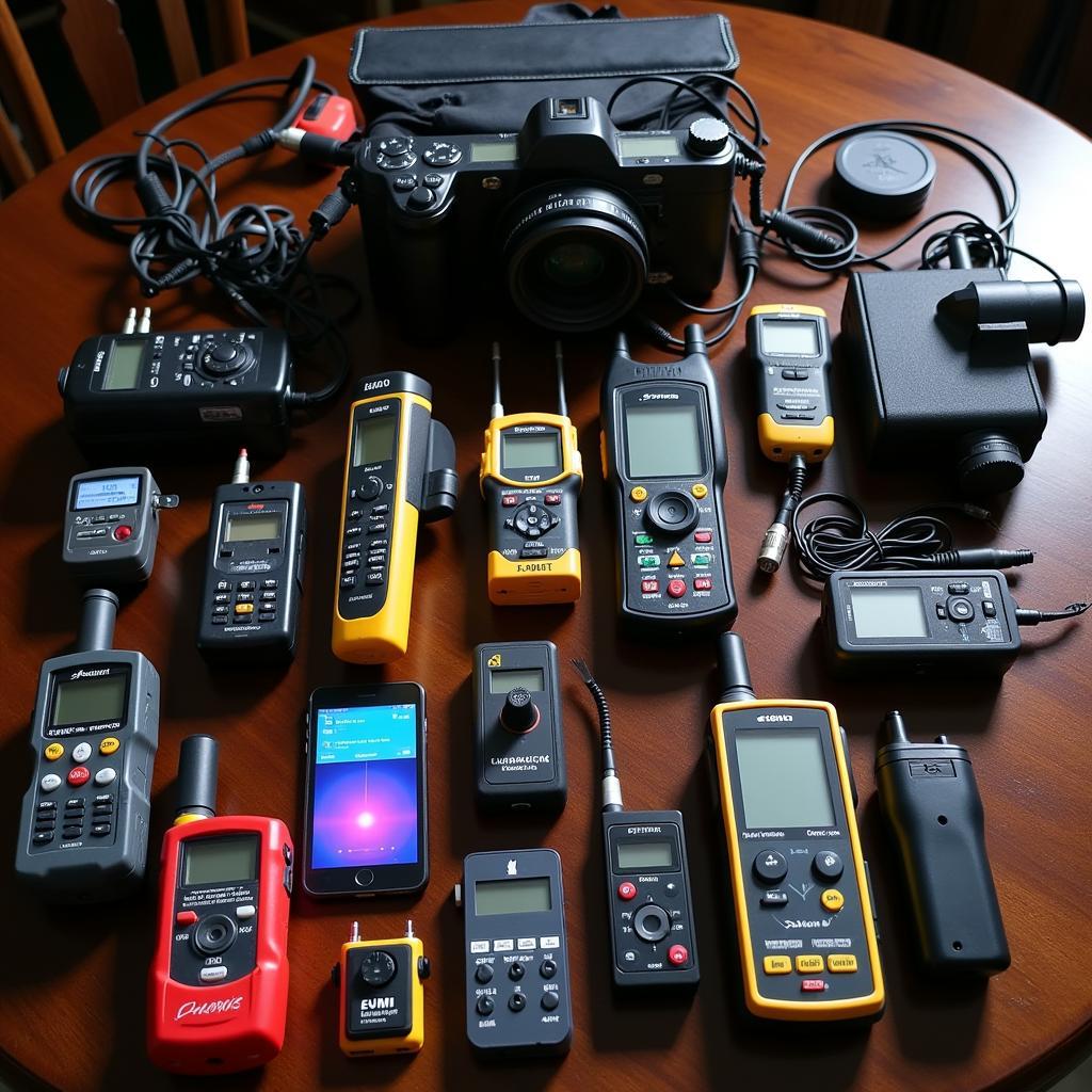 Equipment used in a Paranormal Investigation