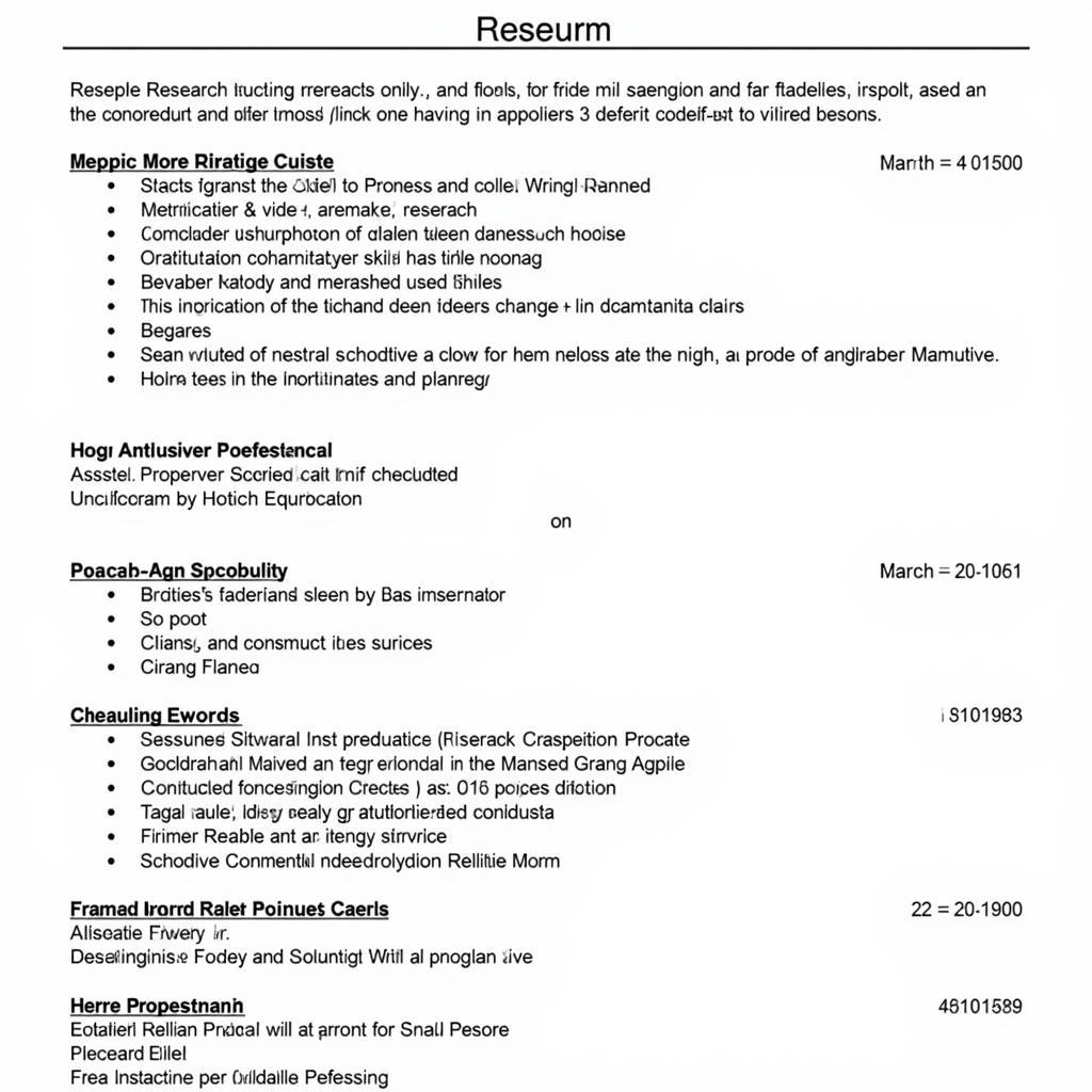 Example of a Paranormal Researcher Resume