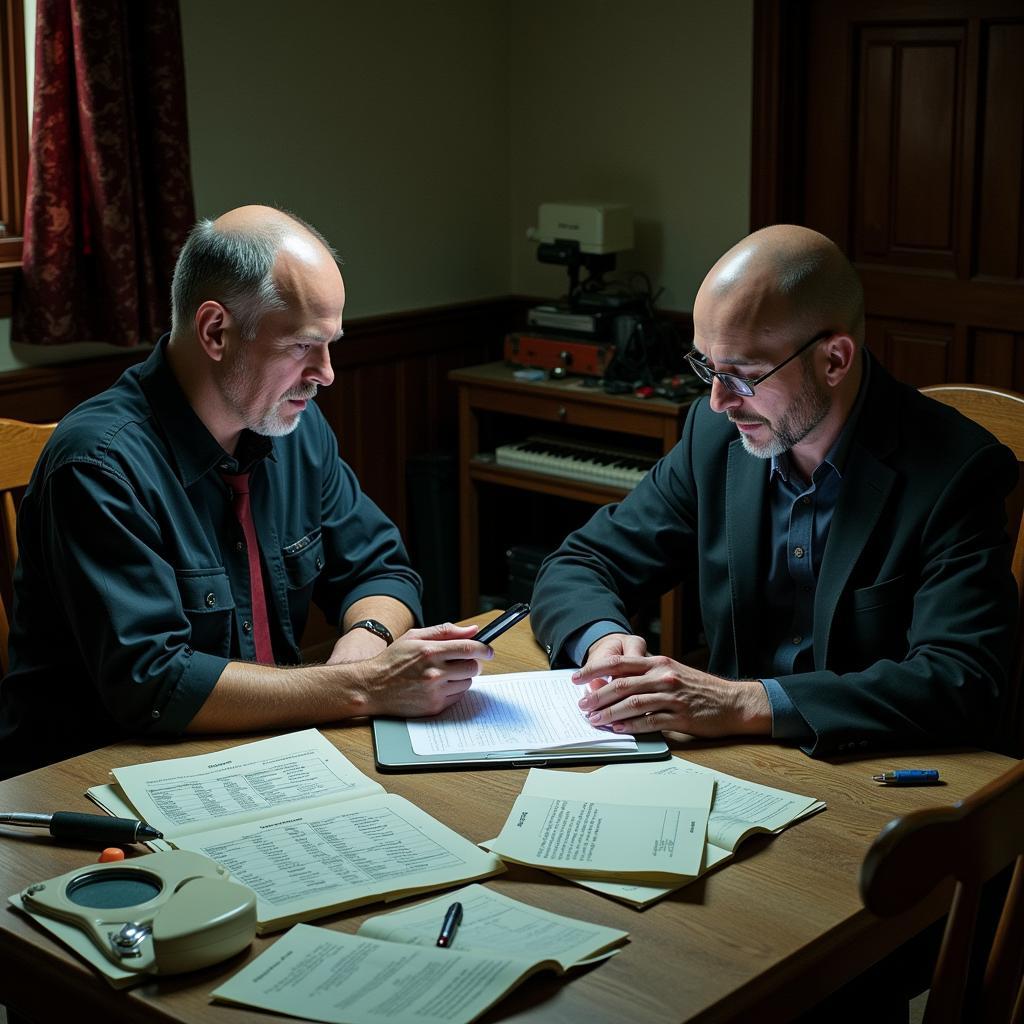 Paranormal Researchers Discussing Pronunciation