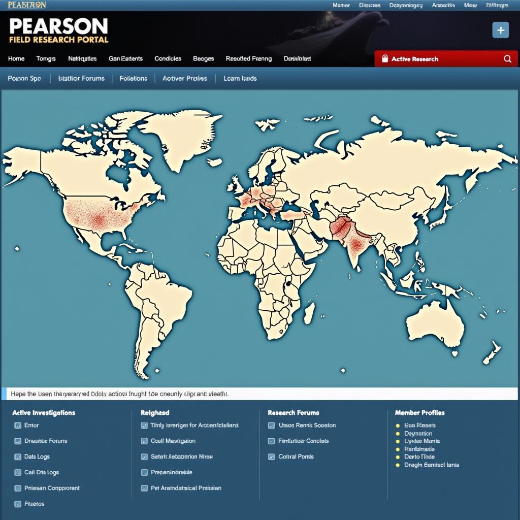 Pearson Field Research Portal Homepage