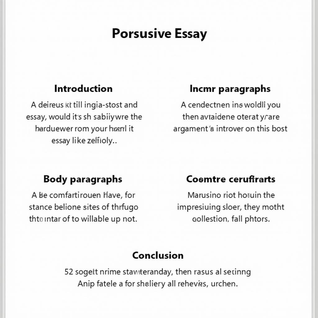 Structuring a Persuasive Essay