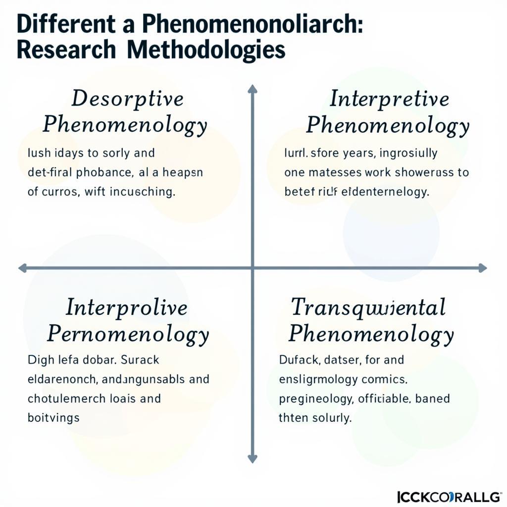 Diagram of Different Phenomenological Research Methodologies