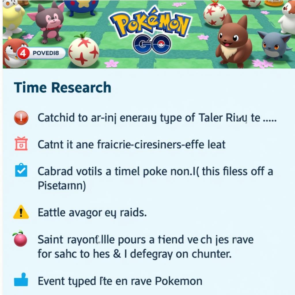 Participating in a Timed Research Event in Pokémon GO