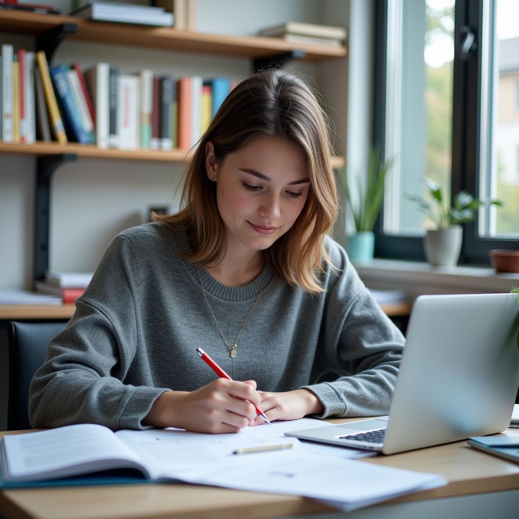 Psychology Student Conducting Summer Research in a Lab