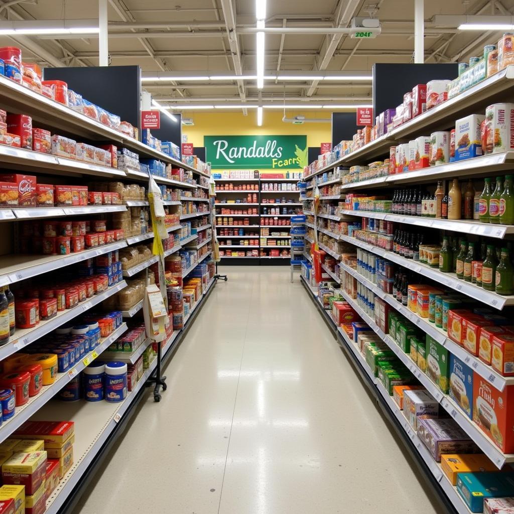 Interior view of an aisle at Randalls 10900 Research Blvd