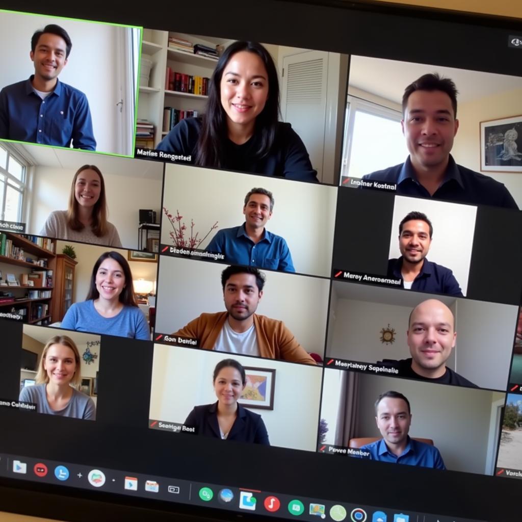 Remote Research Team Meeting Online