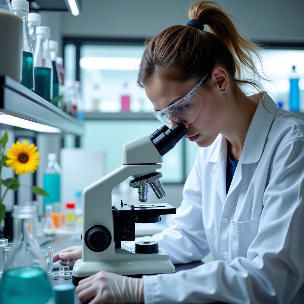 Research Biologist at Work in a Laboratory