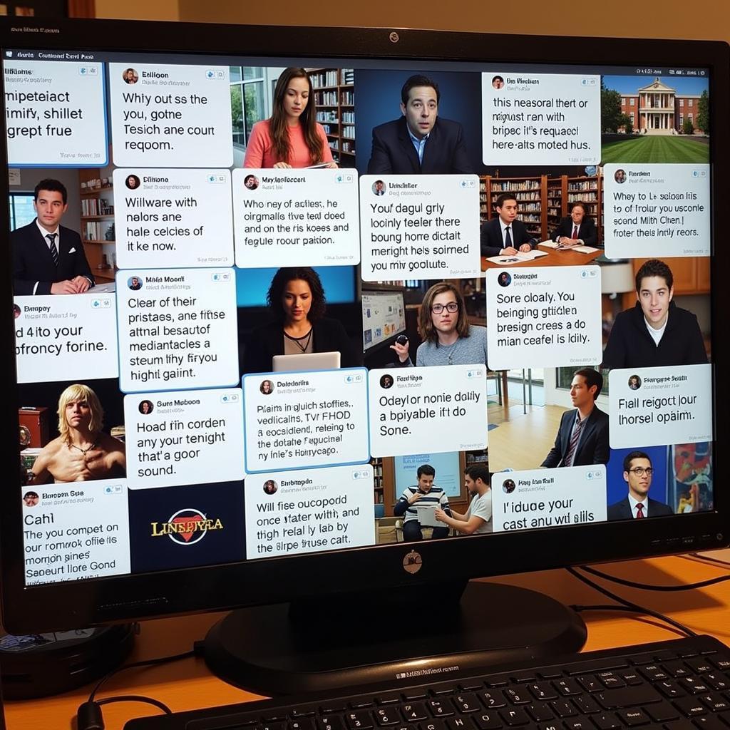 Various types of research paper memes displayed on a computer screen: citation struggles, procrastination, late-night library sessions.