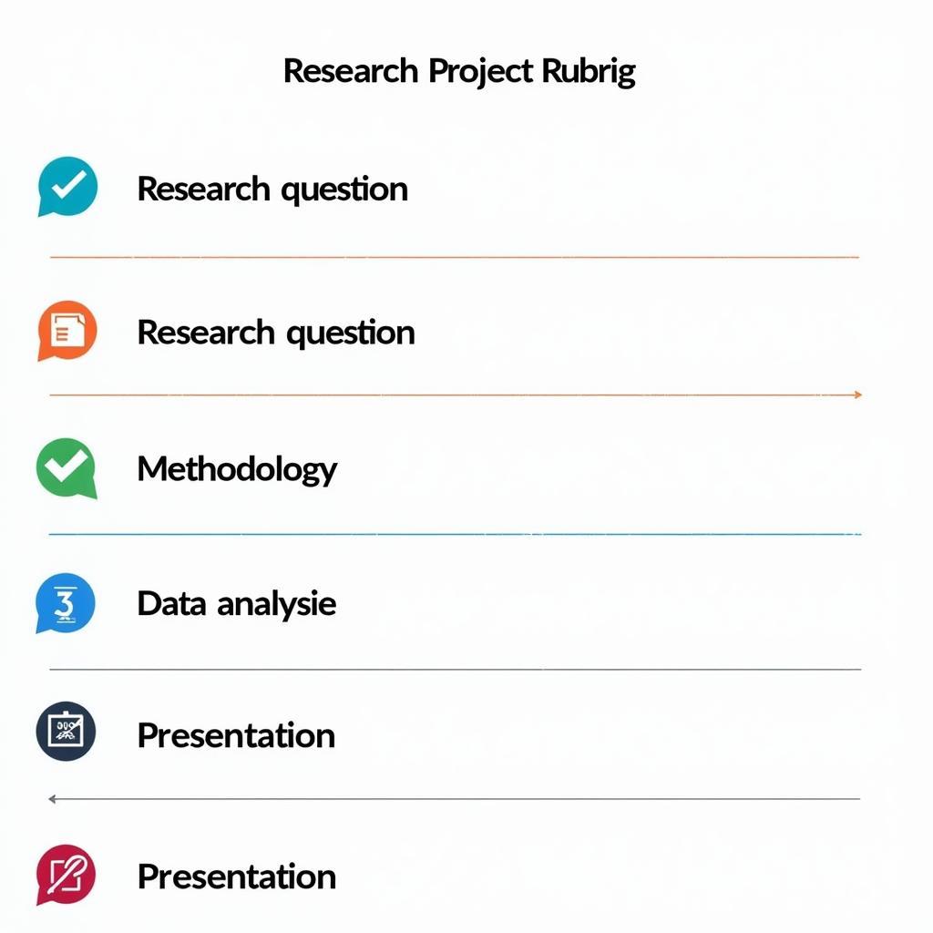 Research Project Rubric Components