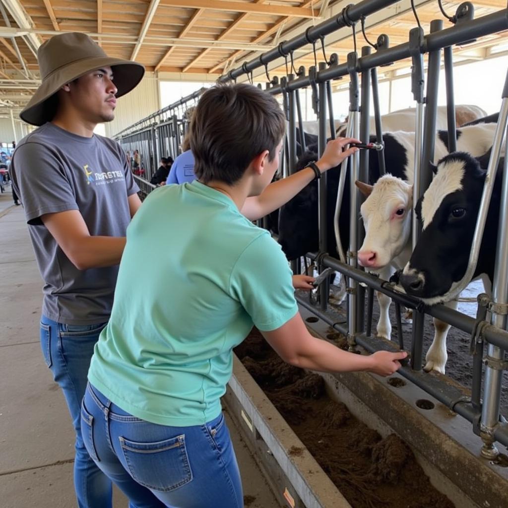 Hands-on Experience at SDSU Dairy Training Program