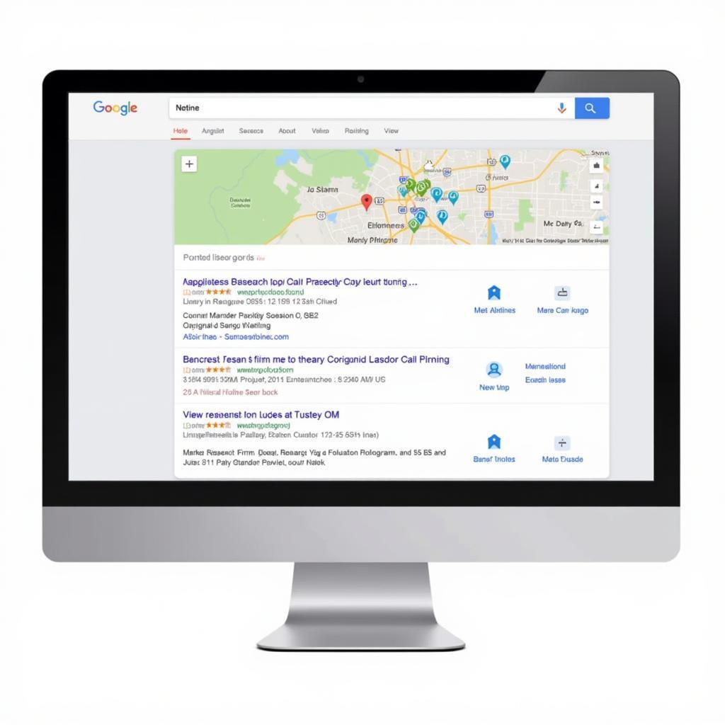 Searching for market research firms online using local keywords