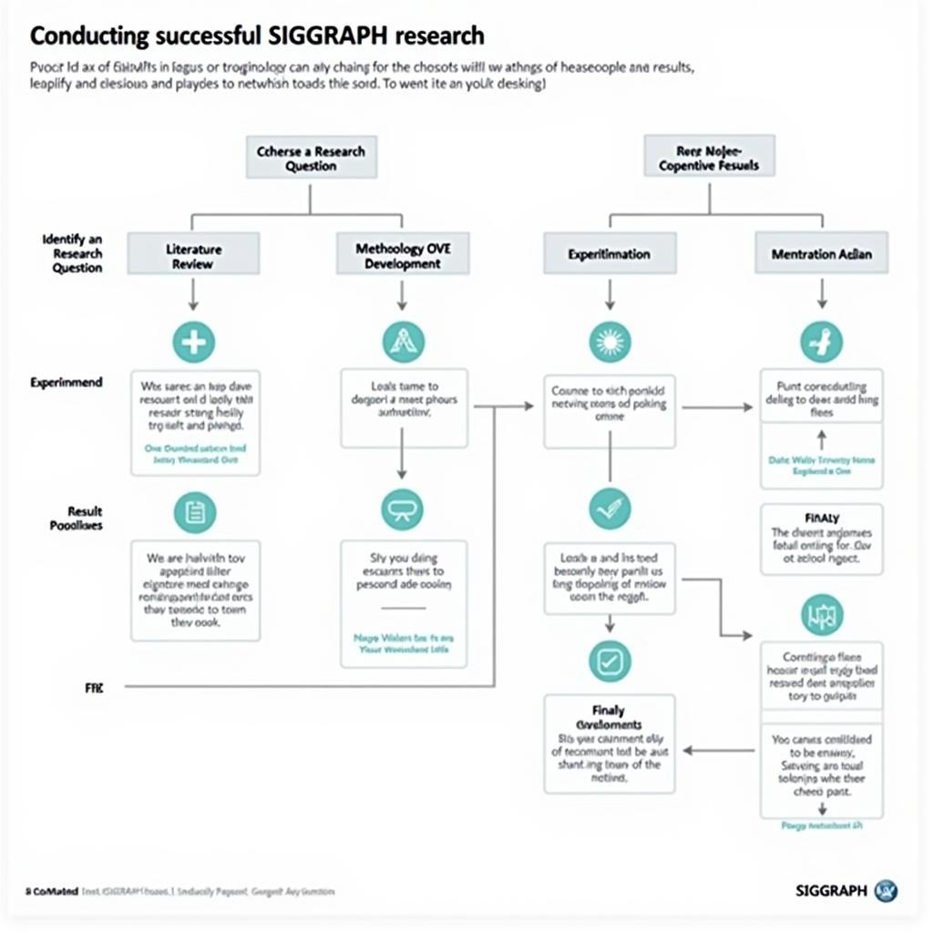 Flowchart outlining the SIGGRAPH research process