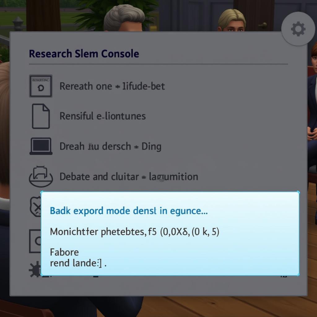 Sims 4 Research and Debate Cheat Console