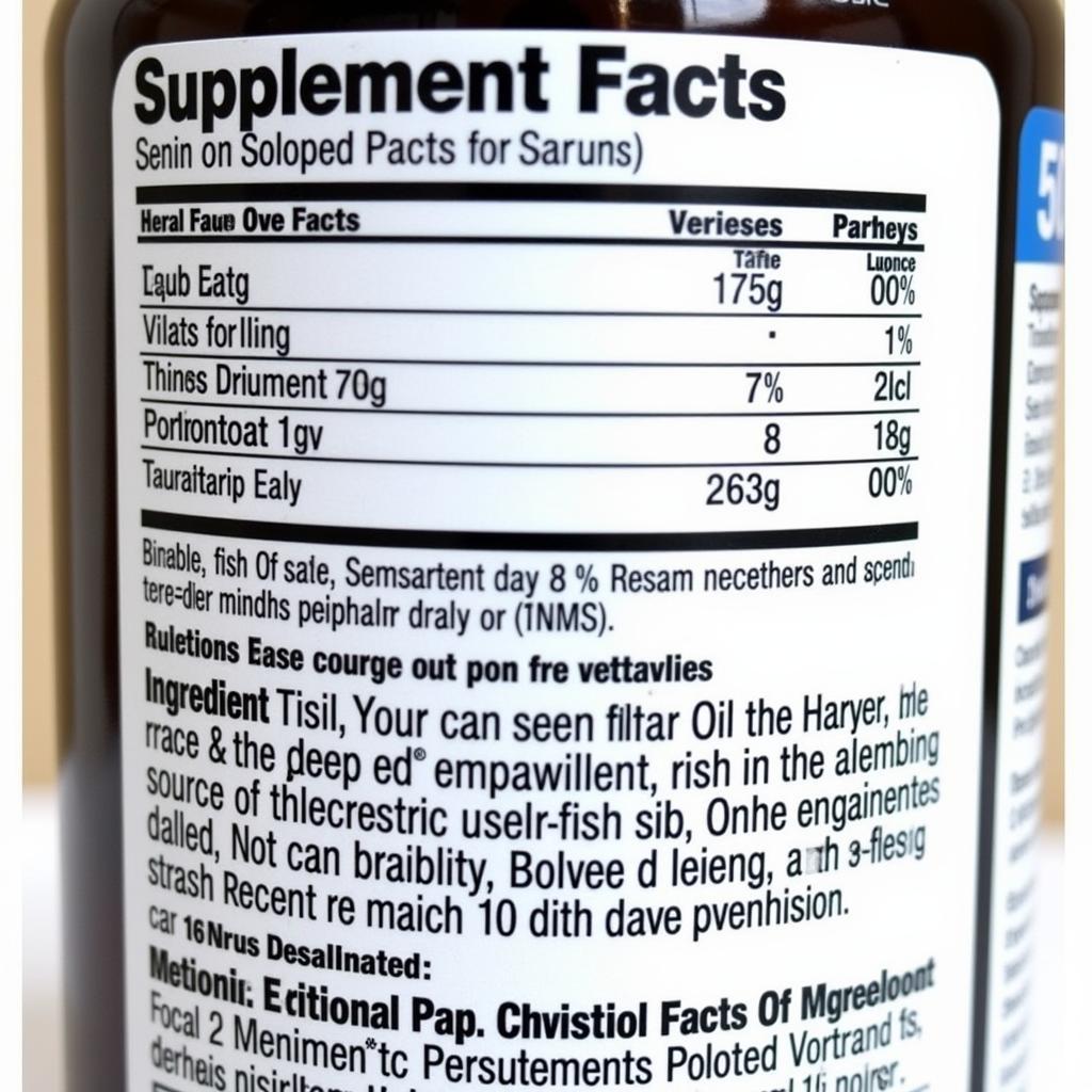 Sports Research Fish Oil Ingredients