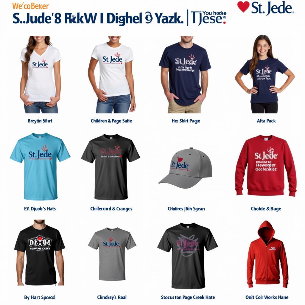 St. Jude Gift Shop Apparel: T-shirts, hats, and more.