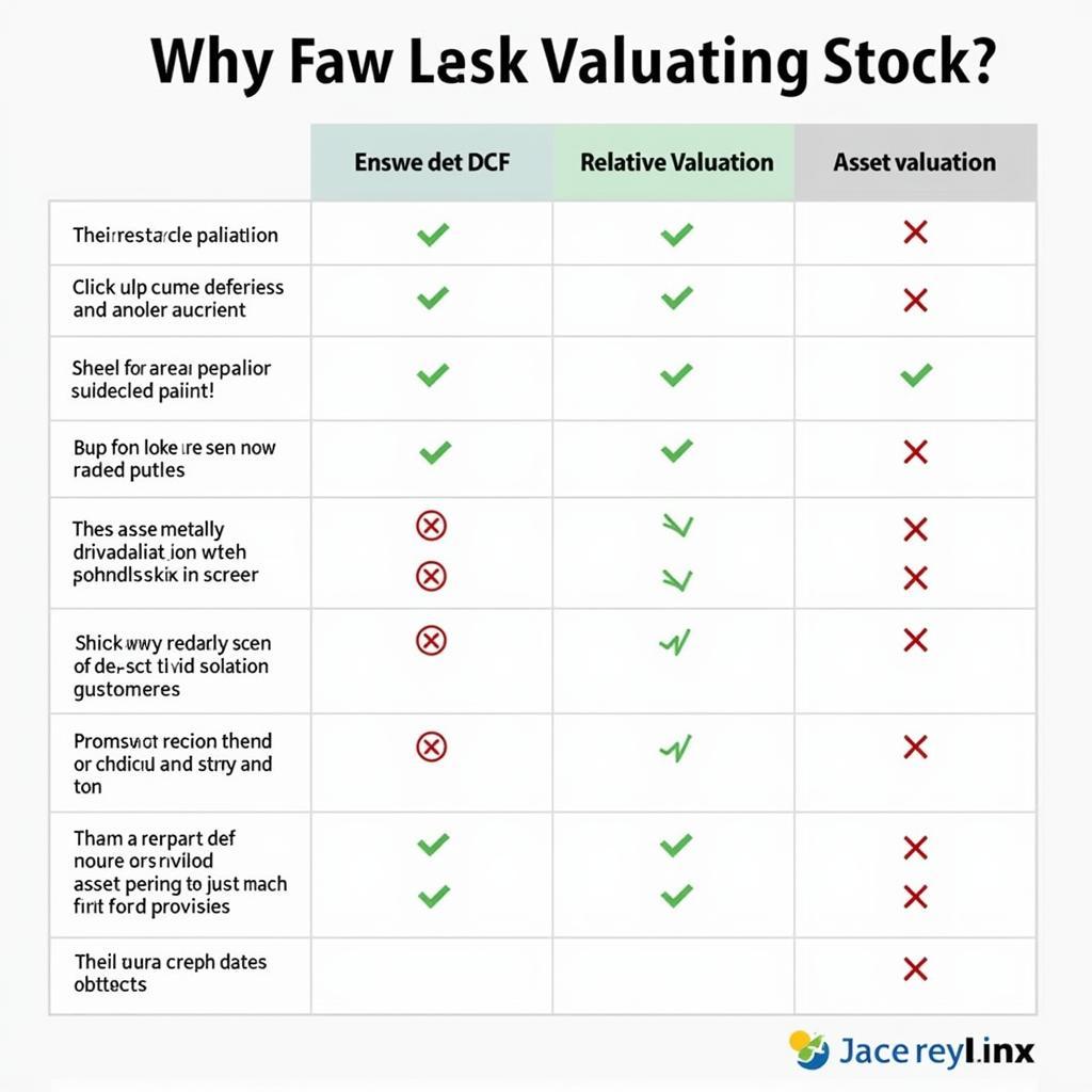 Stock Valuation Methods Comparison