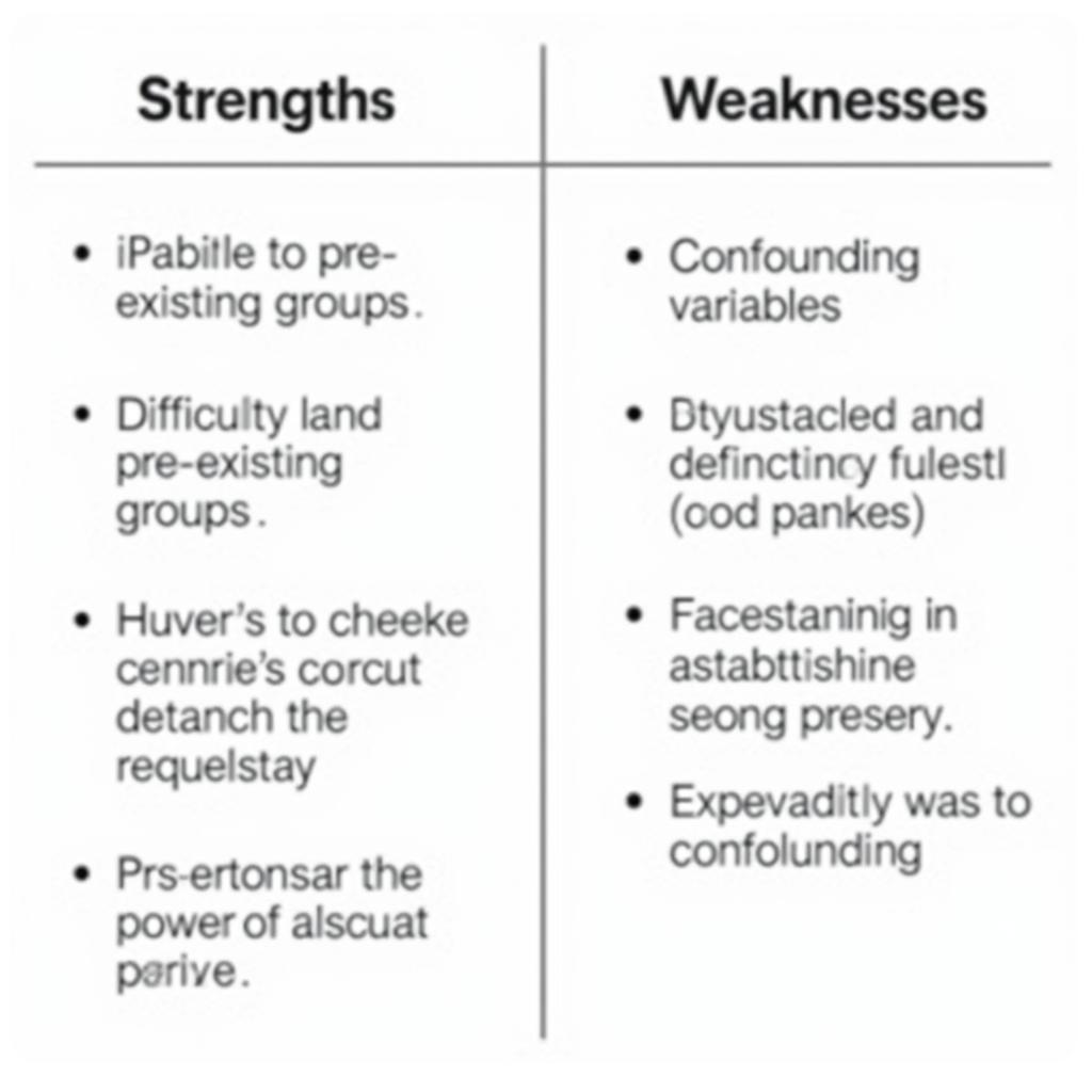 Strengths and Weaknesses of Causal Comparative Research