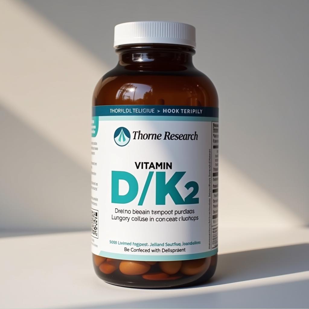 Thorne Research Vitamin D/K2 Supplement Bottle