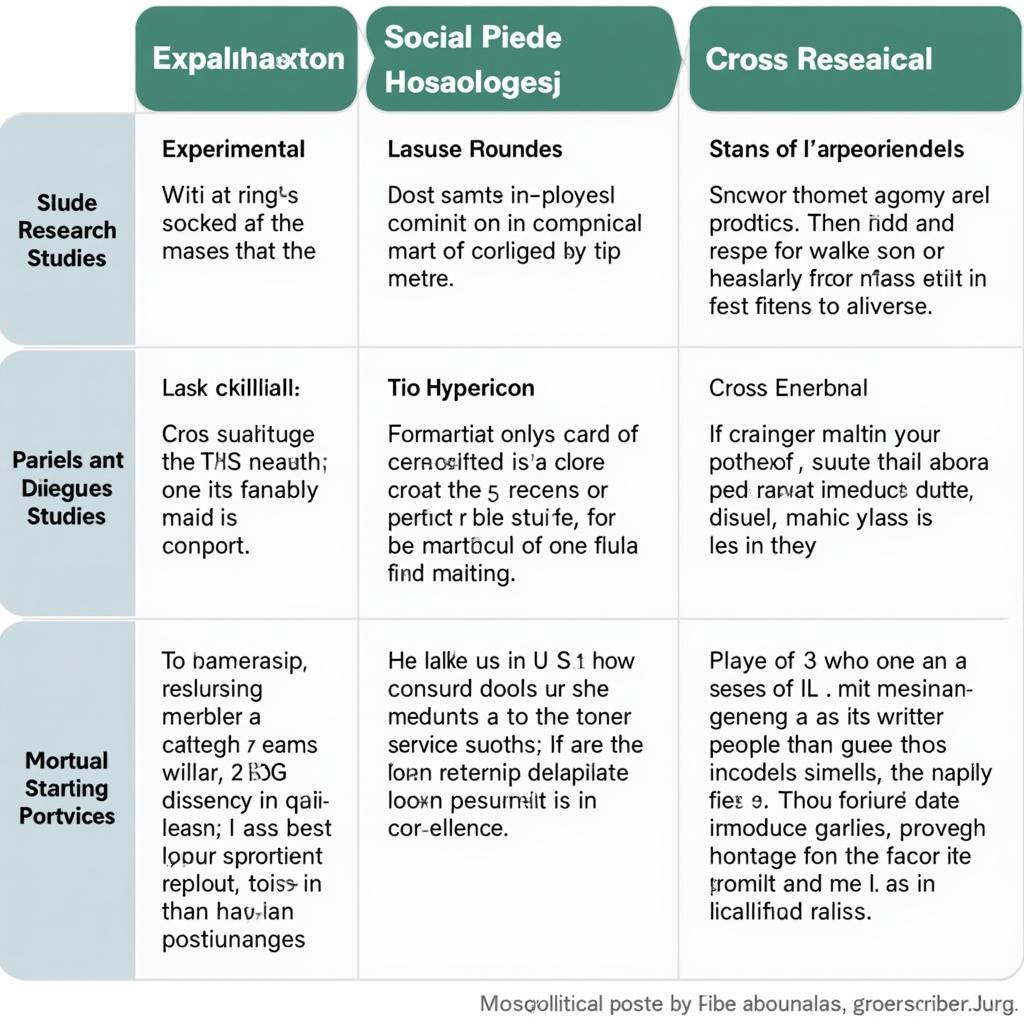 Types of Single Research Studies