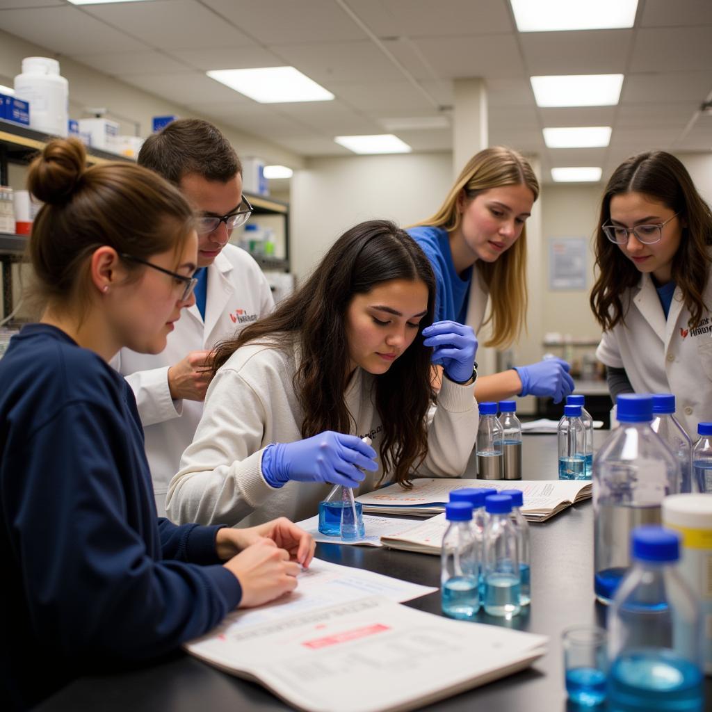 UChicago Summer Research Students in Lab