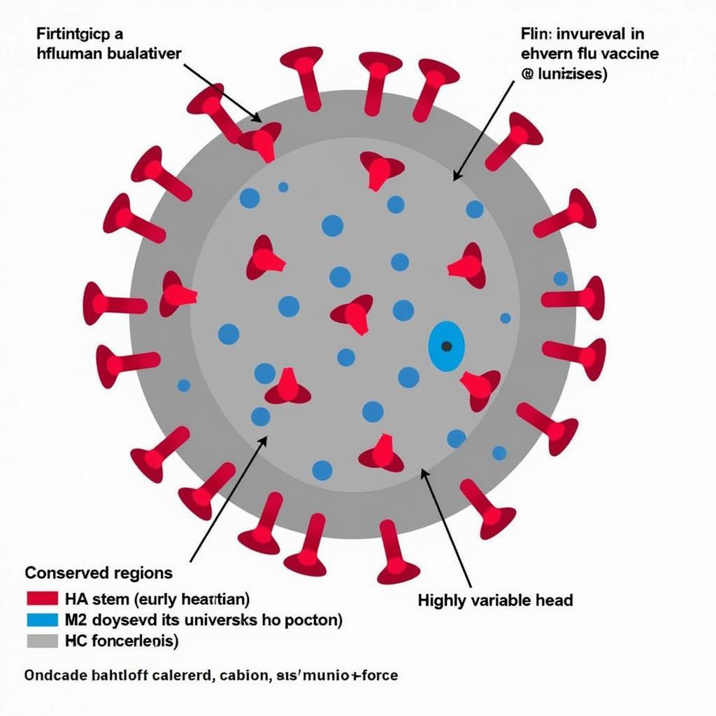 Universal Flu Vaccine Targets: Conserved regions of the influenza virus