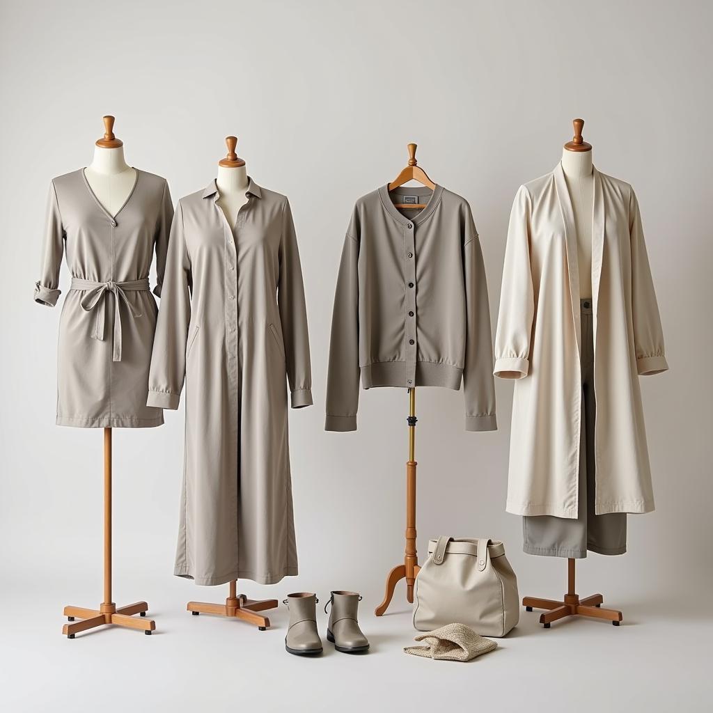 Urban Research Doors Clothing Collection featuring neutral tones and minimalist designs