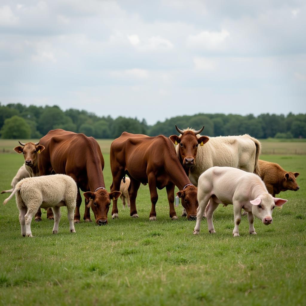 Livestock Grazing in USMARC Pasture