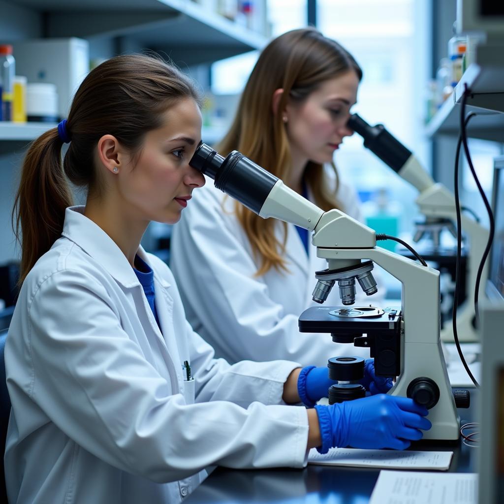 Scientists at Work in USMARC Lab