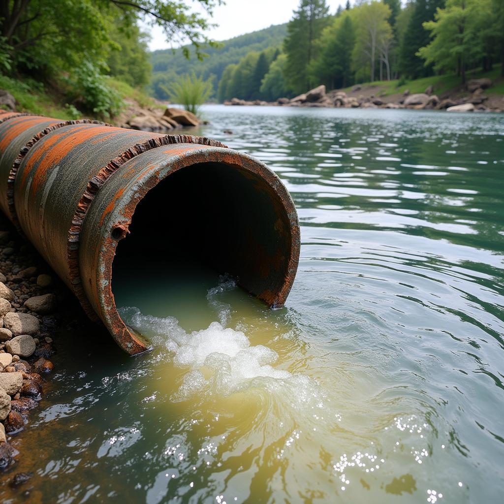 Water Pollution from Industrial Discharge